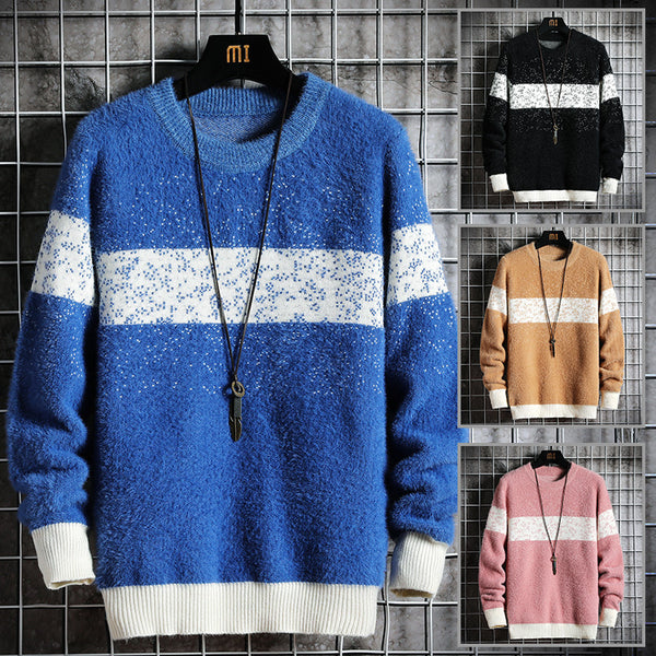 Men's Pullover Round Neck Sweater Fashion